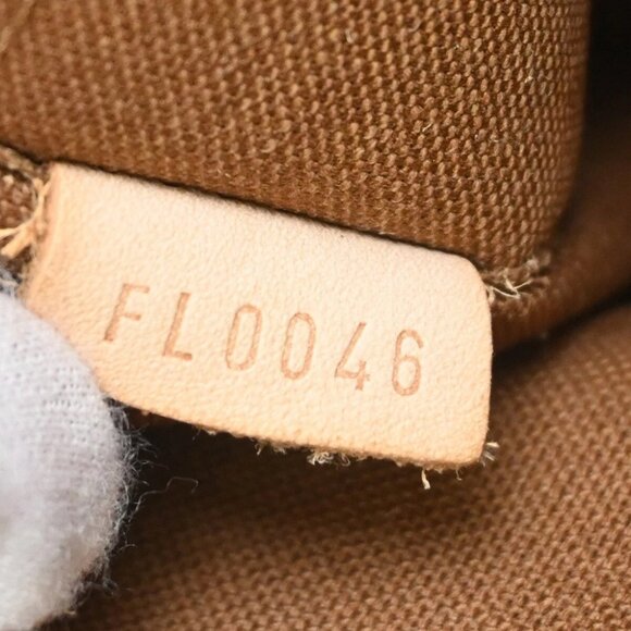 LOUIS VUITTON Logo Lockit Hand Bag Monogram Leather Brown France M40102 97FB861 - Picture 13 of 15